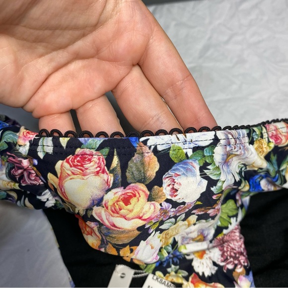 NWT Lucky Brand Late Bloomer Side Dash Bikini Bottom Floral Small Hipster Y2K - Picture 10 of 10